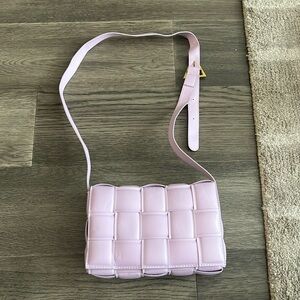 Purple weave texture purse